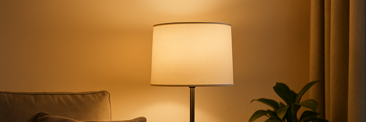 Warmweiße Tischlampe mit diffuser Lichtfolie – angenehme Lichtwirkung von Folien-Fischer in Stuttgart, Leipzig, Essen, Bonn und Münster.